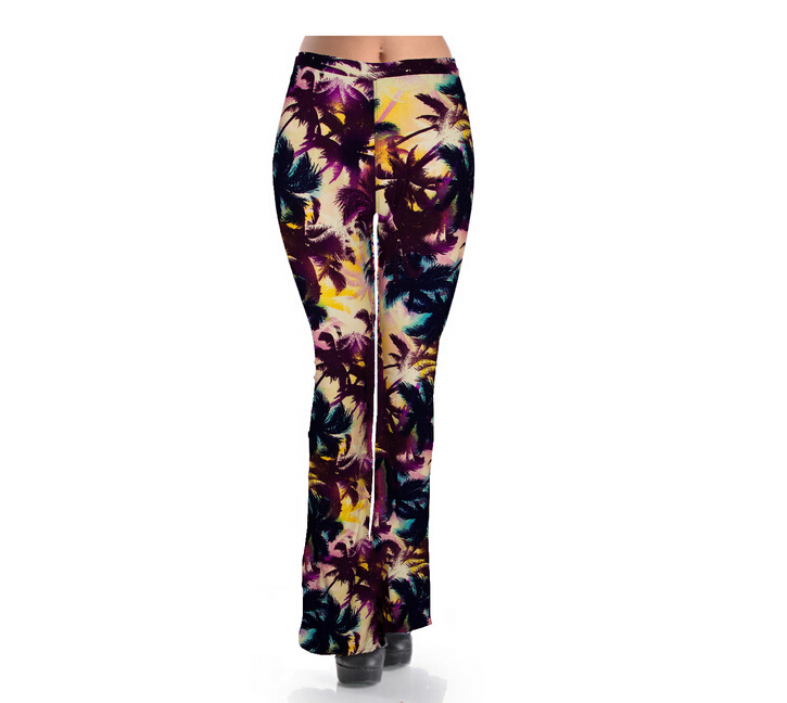 Trend-spring-summer-trumpet-printed-leggings-wholesale