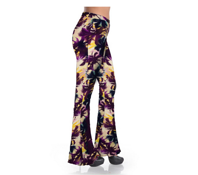 Trend-spring-summer-trumpet-printed-leggings-wholesale