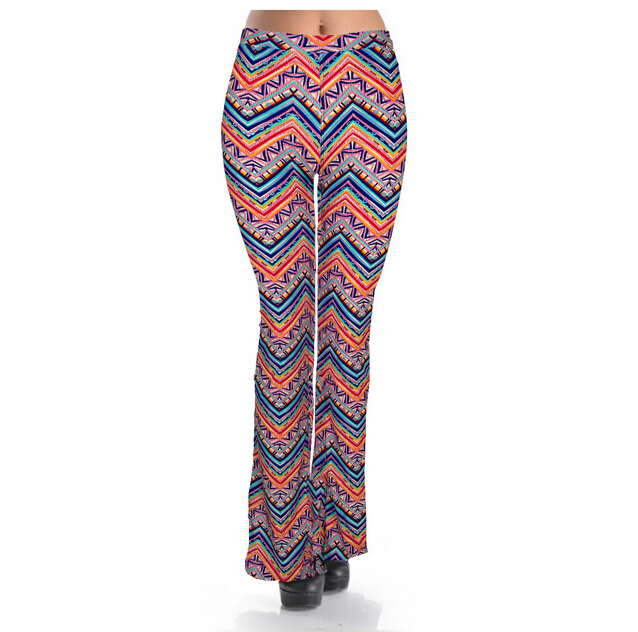 Trend-spring-summer-trumpet-printed-leggings-wholesale