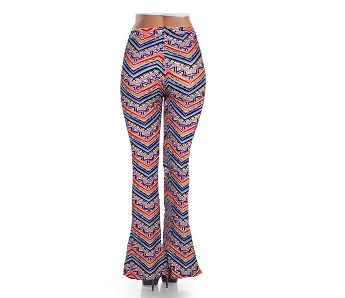 Trend-spring-summer-trumpet-printed-leggings-wholesale