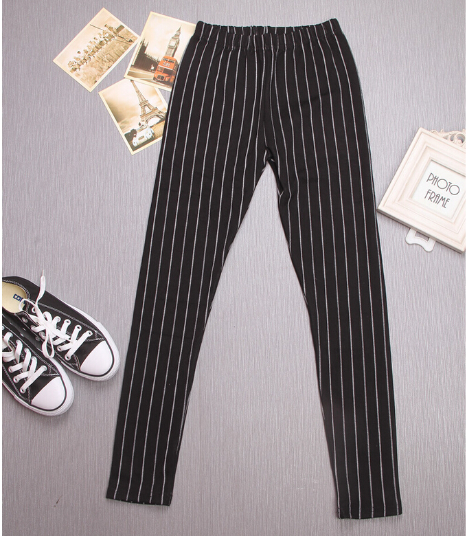 Vertical-stripes-pencil-female-leggings-wholesale