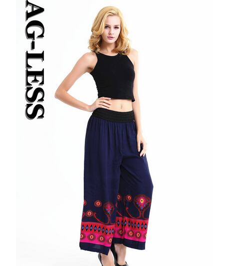 Vintage-folk-style-printed-wide-leg-pants-wholesale