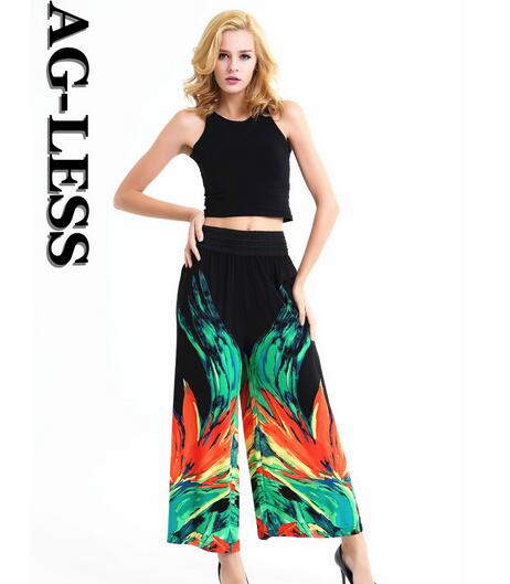 Vintage-folk-style-printed-wide-leg-pants-wholesale