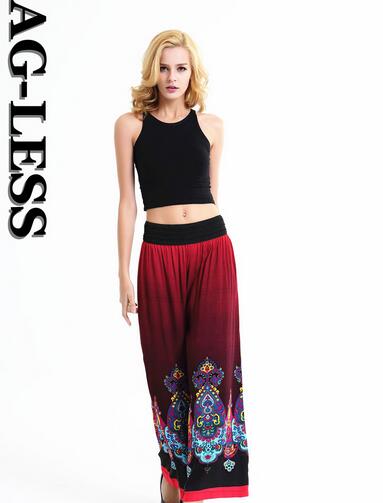 Vintage-folk-style-printed-wide-leg-pants-wholesale