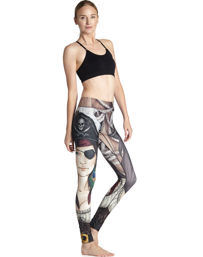 one-eyed-pirates-pattern-female-nine-points-yoga-pants-wholesale