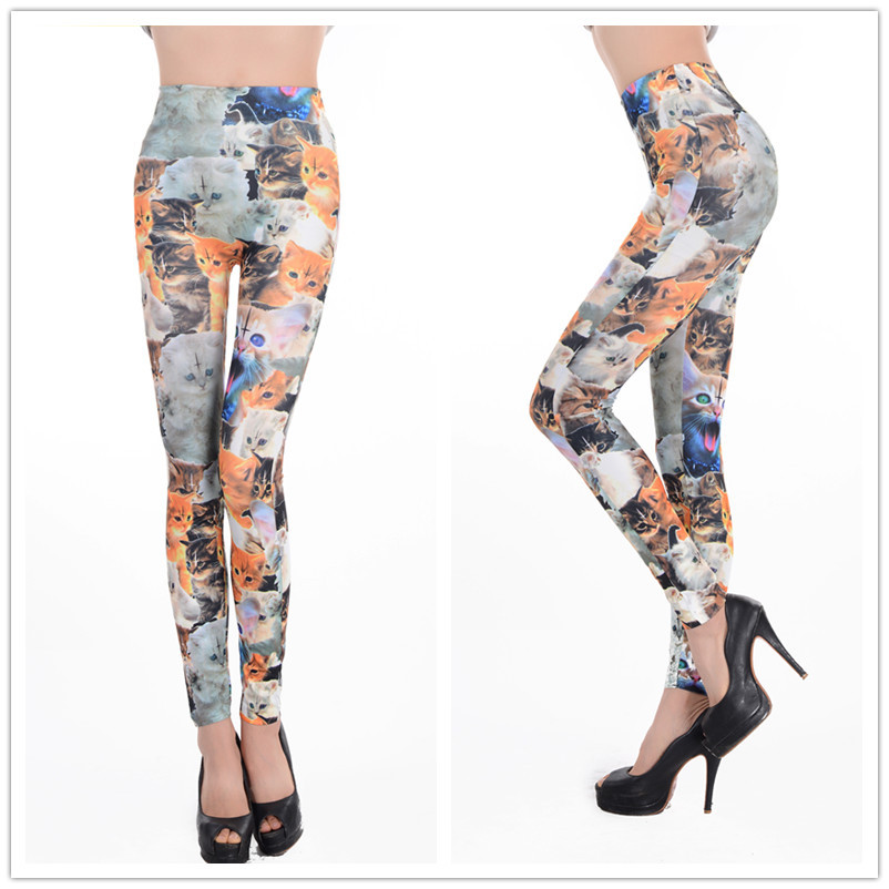 Seamless-printed-tights-Kitty-Leggings