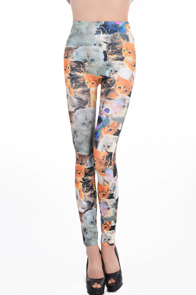 Seamless-printed-tights-Kitty-Leggings