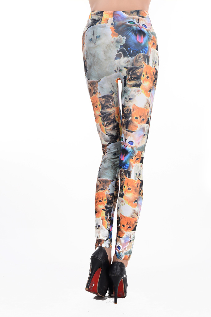 Seamless-printed-tights-Kitty-Leggings