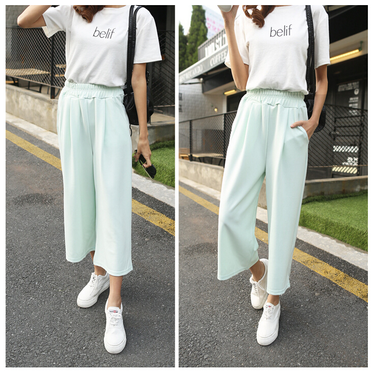 Spring-and-summer-leisure-straight-female-flares-wholesale