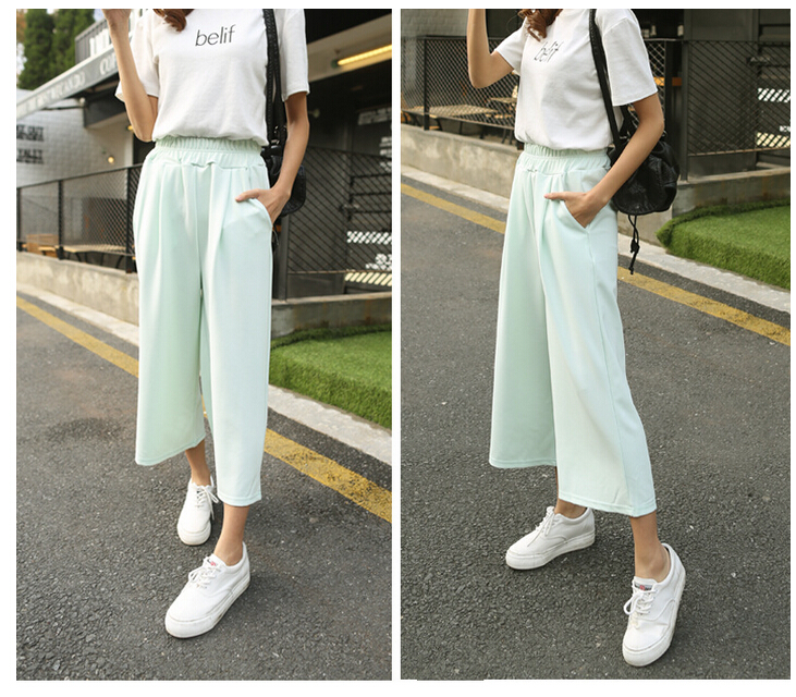 Spring-and-summer-leisure-straight-female-flares-wholesale