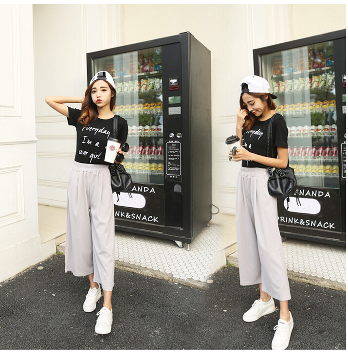 Spring-and-summer-leisure-straight-female-flares-wholesale