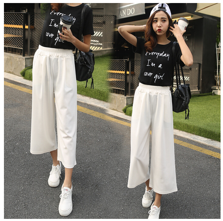 Spring-and-summer-leisure-straight-female-flares-wholesale