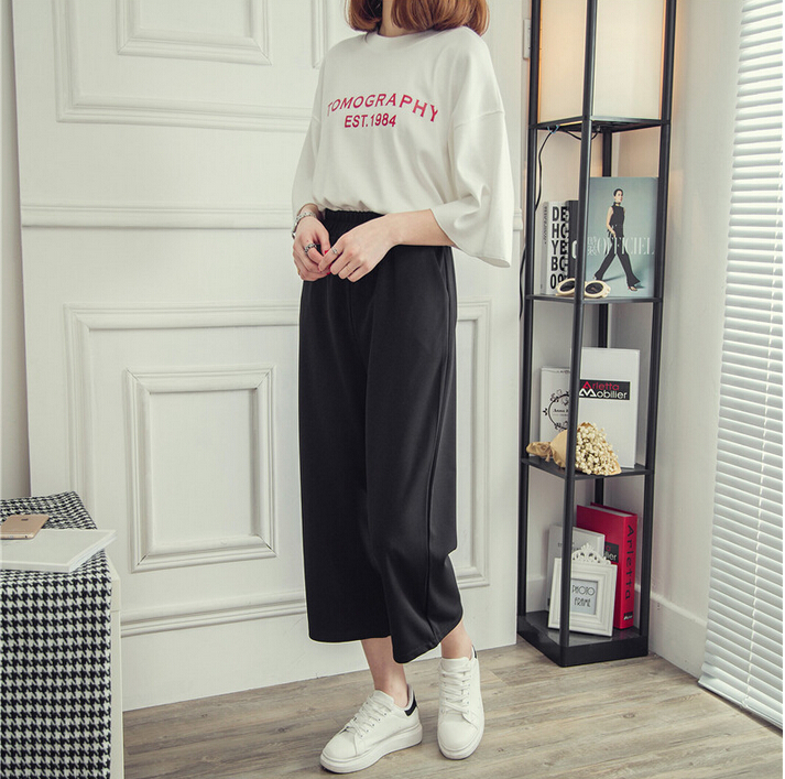 Spring-and-summer-leisure-straight-female-flares-wholesale