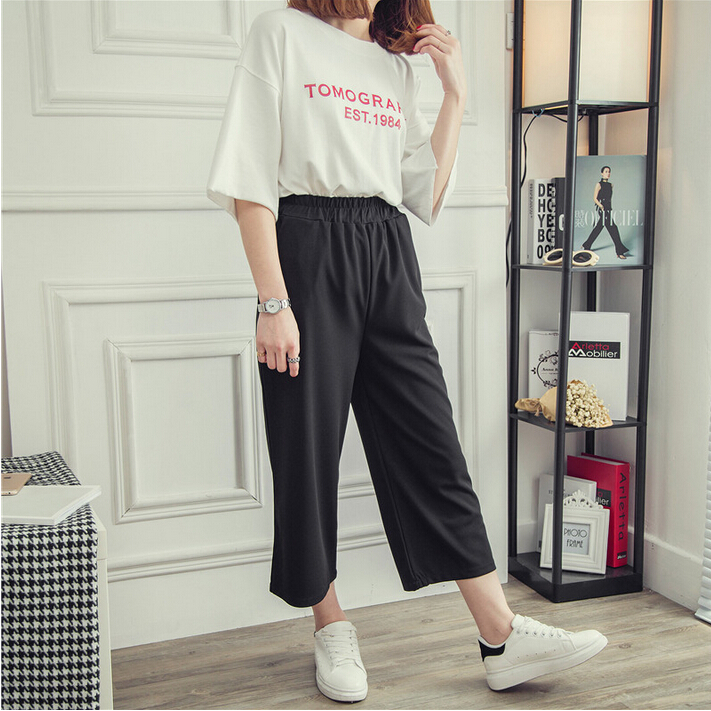 Spring-and-summer-leisure-straight-female-flares-wholesale