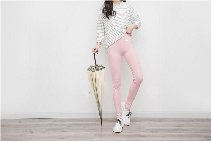 Thread-high-pure-cotton-elastic-thin-outer-wear-leggings-wholesale