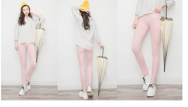 Thread-high-pure-cotton-elastic-thin-outer-wear-leggings-wholesale