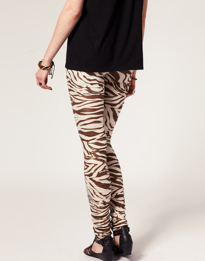 Zebra-Leather-Leggings