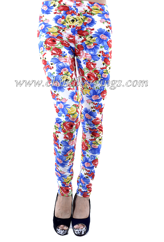 wholesale-ladies-flower-leggings